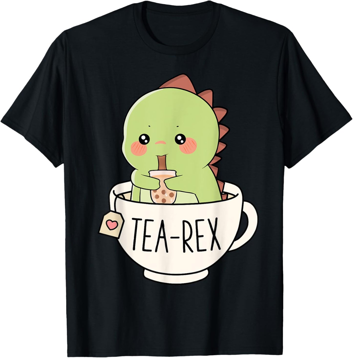 Boba Tea-Rex Cute T-Rex Dinosaur Lover Kawaii Funny Dino Pun T-Shirt