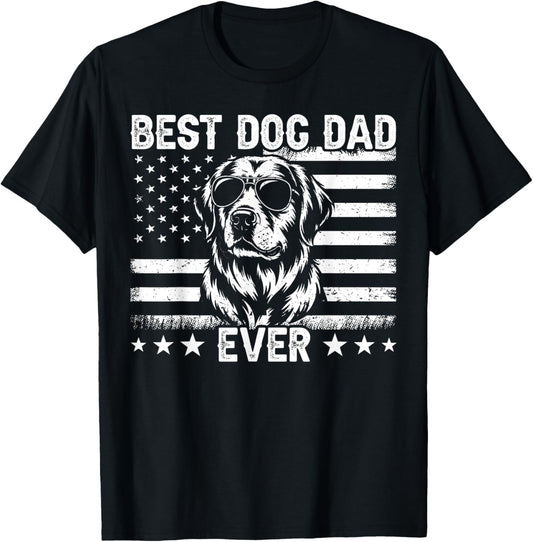 Best Dog Dad Ever Funny Father's Day Dog Lover T-Shirt