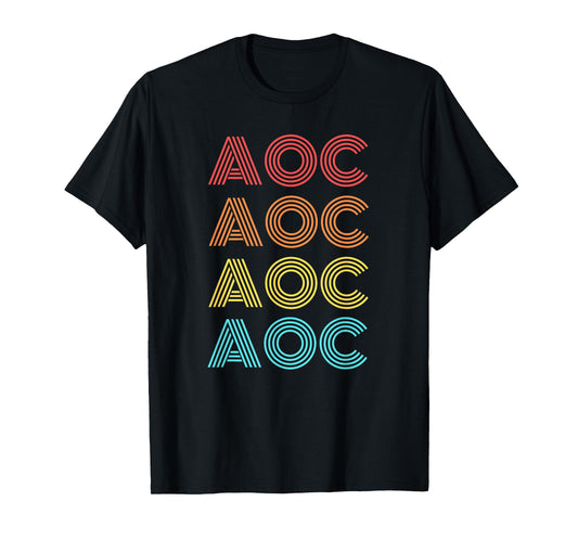 AOC Alexandria Ocasio-Cortez Green New Deal vintage retro T-Shirt