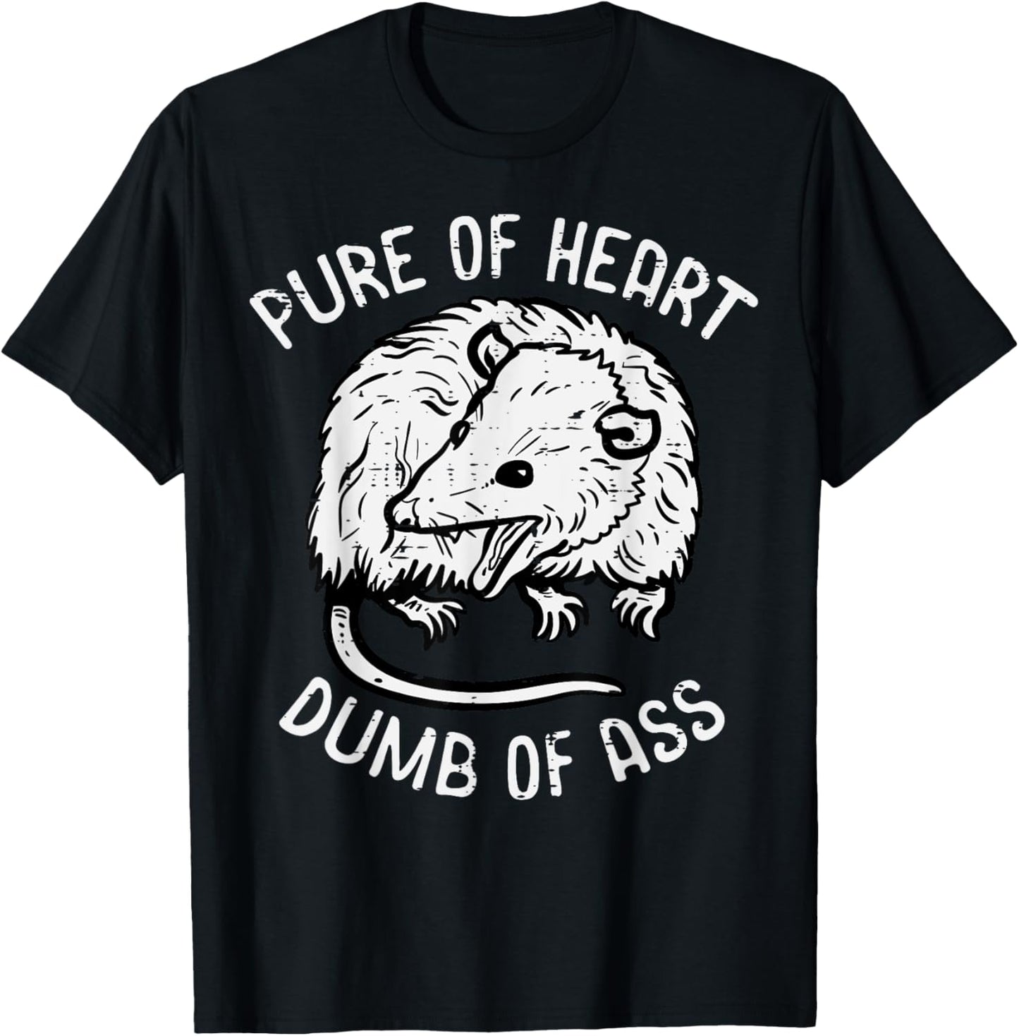 Opossum Pure Of Heart Fun Possum Street Cat Trash Men Women T-Shirt