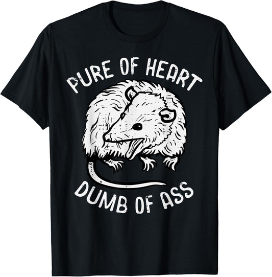 Opossum Pure Of Heart Fun Possum Street Cat Trash Men Women T-Shirt