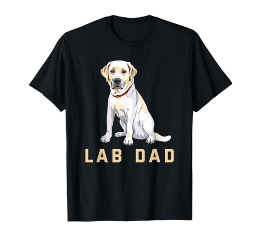 Lab Dad Yellow Labrador Retriever Shirt For Men T-Shirt