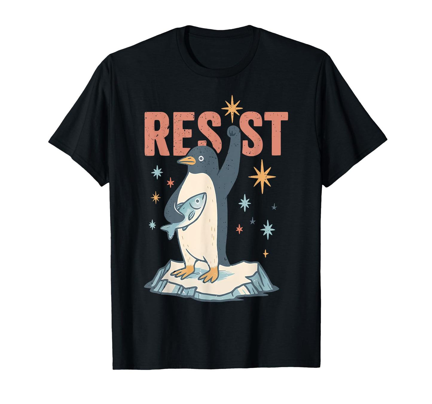 Funny Penguin Resist Penguins Protest Against Tariffs T-Shirt
