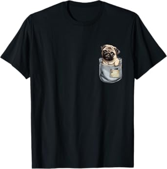 Baby Pug In A Pocket - Dog Breeder Pet Trainer Puppy Lover T-Shirt for Men Women Girls Kids