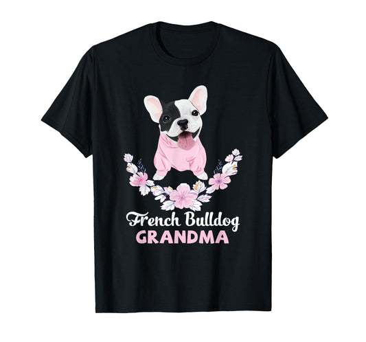 French Bulldog Grandma Frenchie Grandma T-Shirt for Men Women Girls Kids