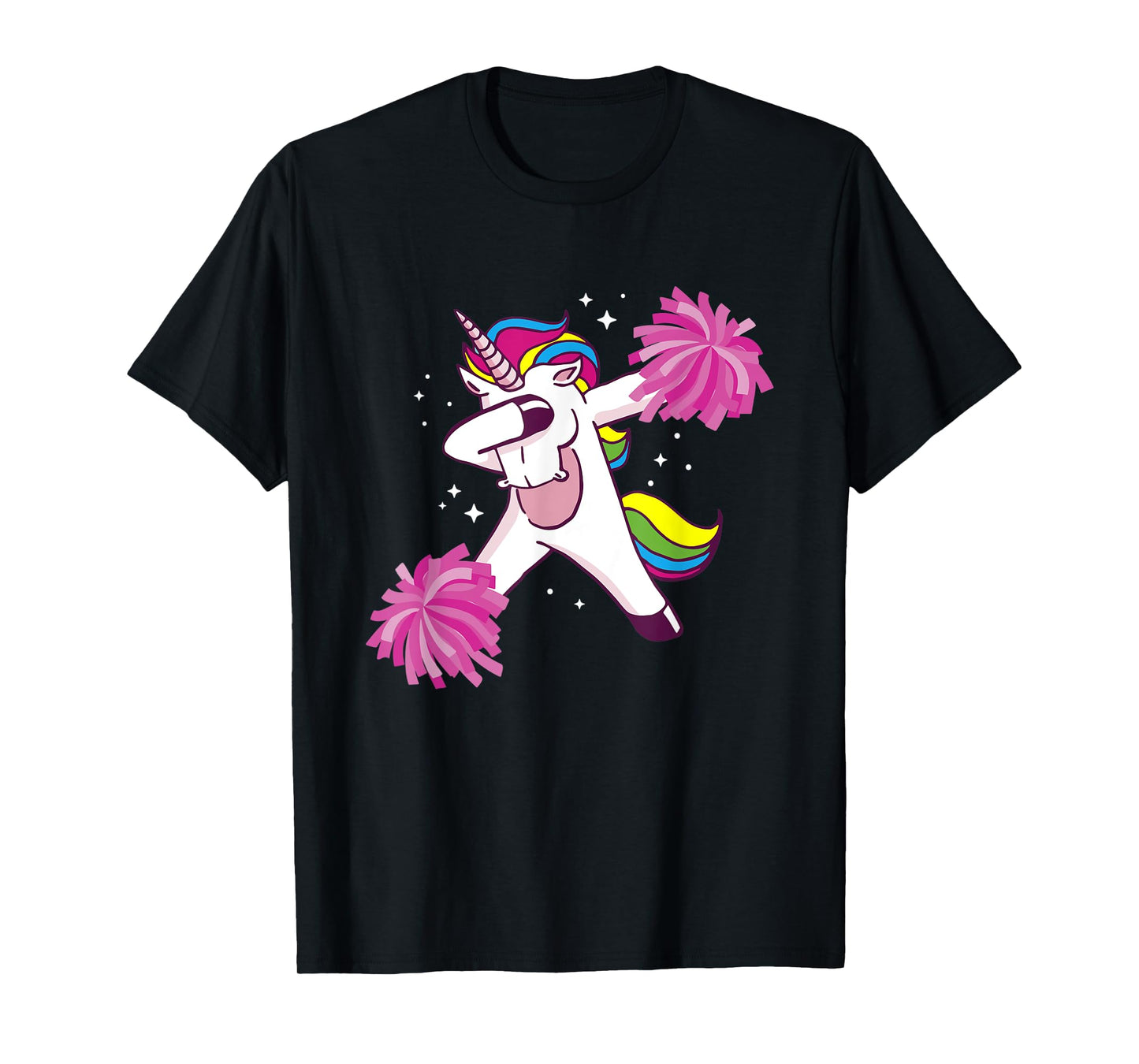 Cheer Unicorn Cheerleading Dabbing Cheerleader T-Shirt