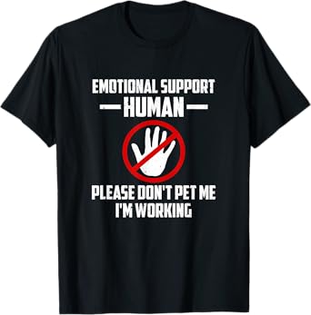 Emotional-Support Human Halloween Costume Do Not Pet Me T-Shirt