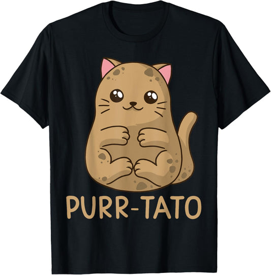 Purrtato Cat Potato Cat Lover Idaho Potatoes T-Shirt