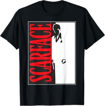 Scarface Black and White Movie Poster Graphic T-Shirt T-Shirt