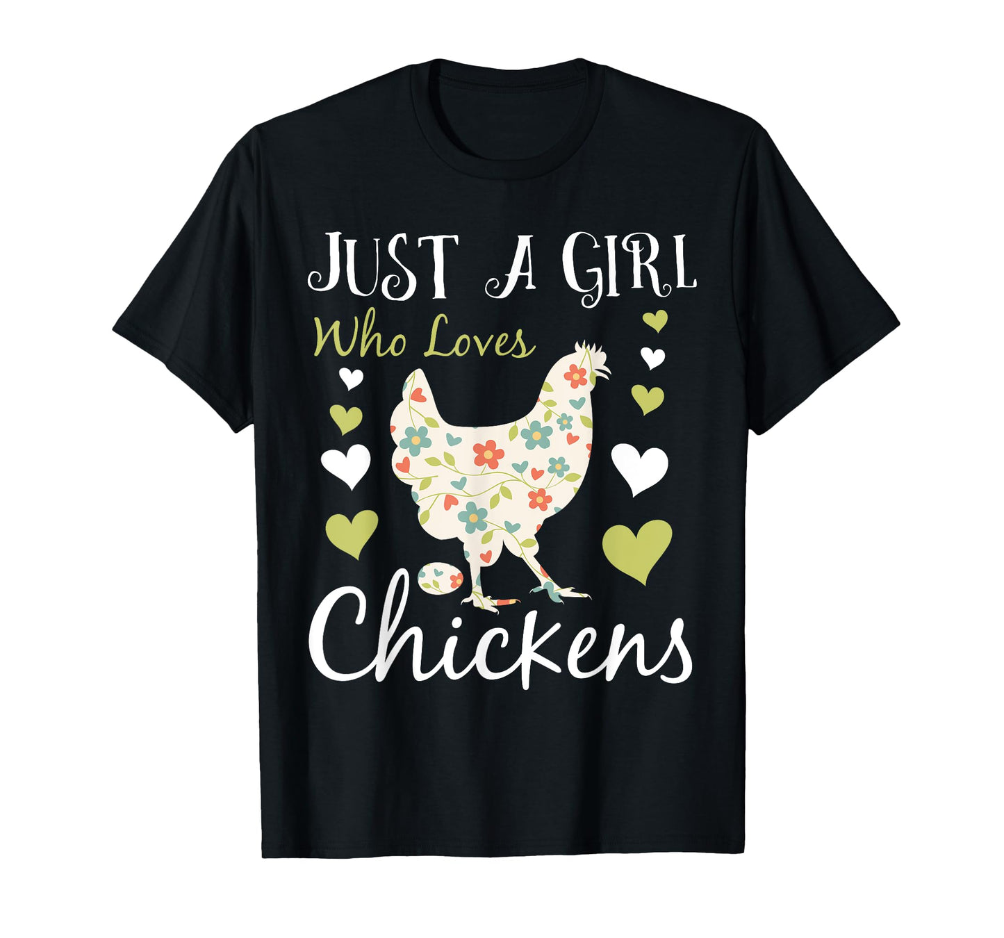 Cool Chicken Design For Women Girls Chicken Farmer Lovers T-Shirt