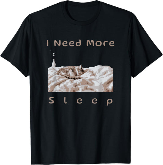 Sleepy Cat Introverts Club Napping is My Superpower Pajamas T-Shirt