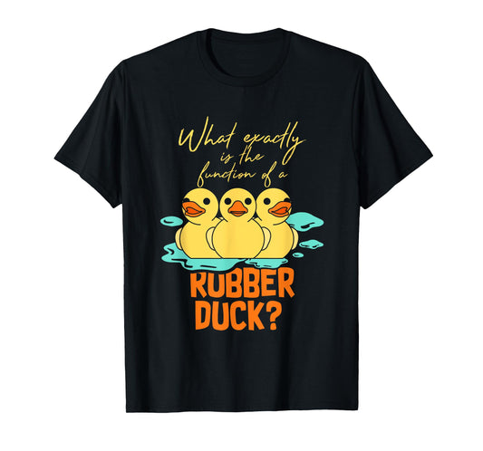 Rubber Duck Funny Animal Gift Idea Unisex-Kids T-Shirt Black Small Classic Fit Short Sleeve Crew Neck T Back All Seasons