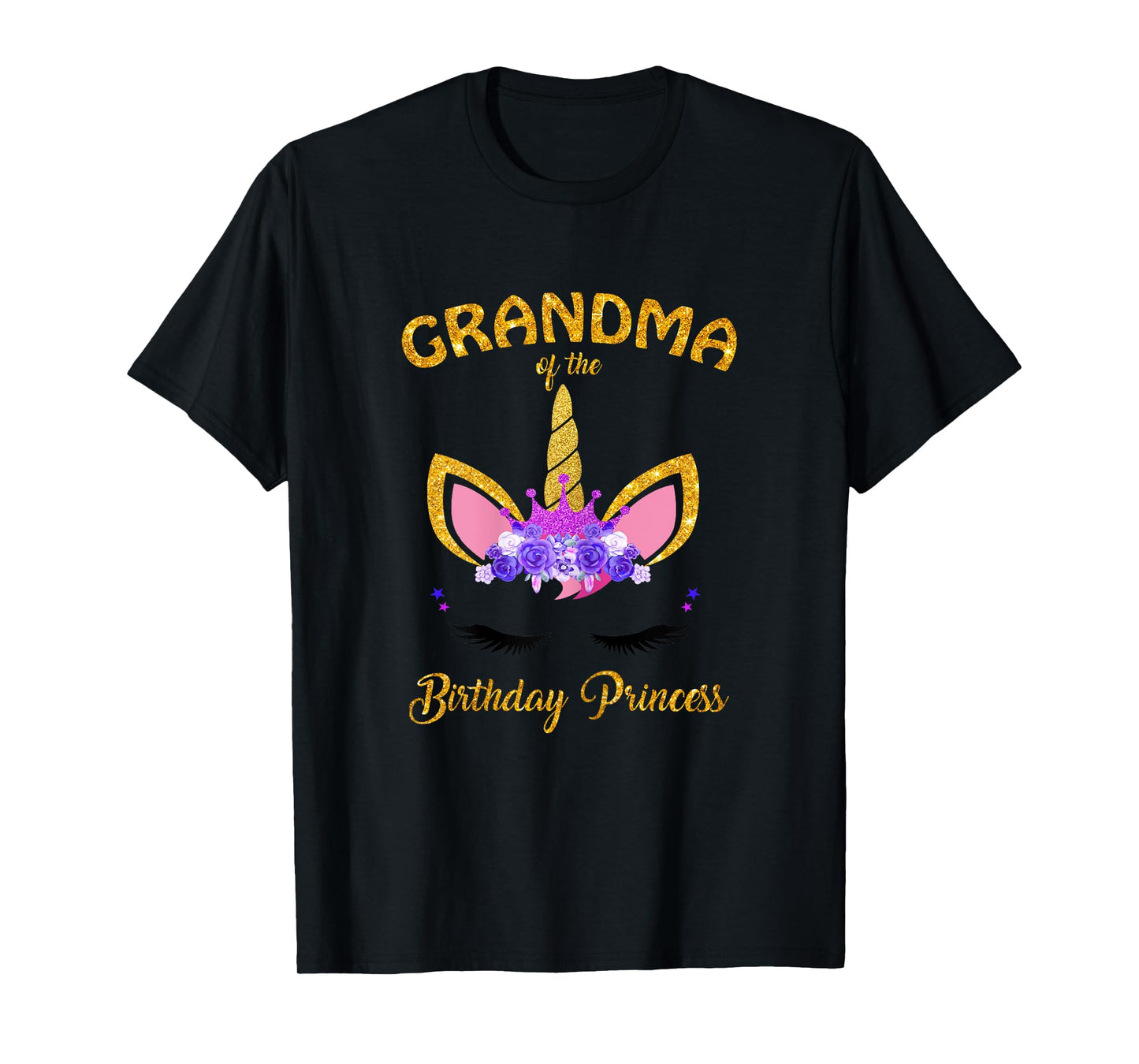 Unicorn Girl Grandma Of The Birthday Princess Grandmother T-Shirt