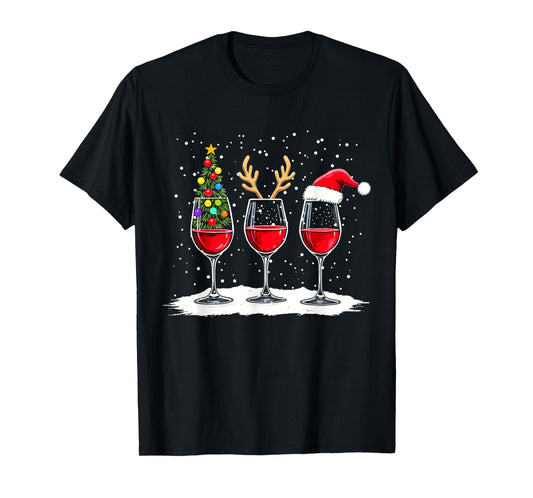 Funny Xmas Outfit Adult Couples Christmas Pajamas T-Shirt