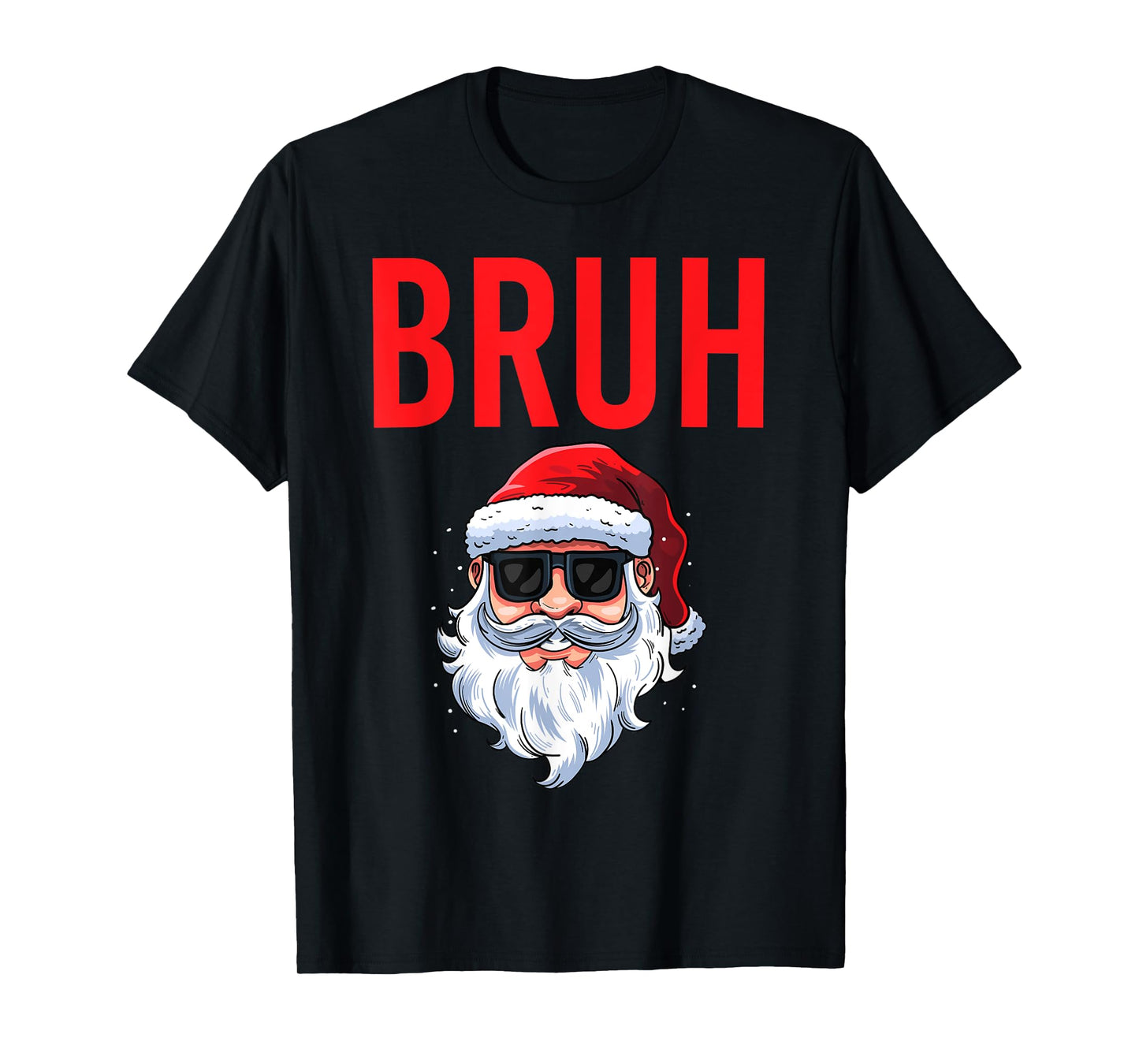 Merry Christmas Bruh Meme Funny Saying for Brother Boys Men T-Shirt