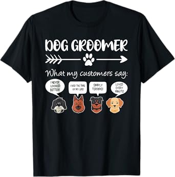 Dog Groomer Shirt Funny Dog Grooming Gift Dog Salon T-Shirt for Men Women Girls Kids