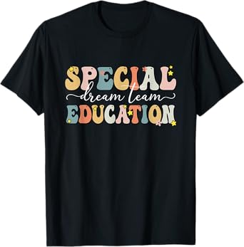Retro Special Education Squad Groovy Dream Team SPED Teacher Men Women Kids T-Shirt