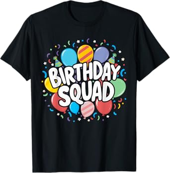 Birthday Squad Matching Birthday Crew Party T-Shirt