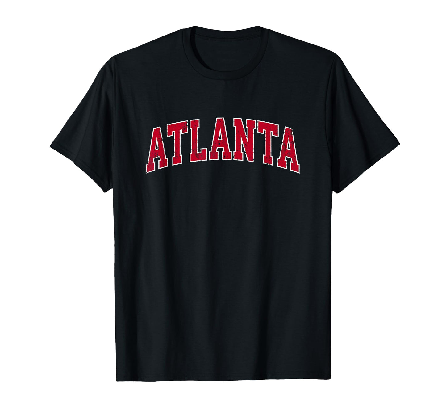 Atlanta Georgia GA Vintage Sports Design Red Design T-Shirt