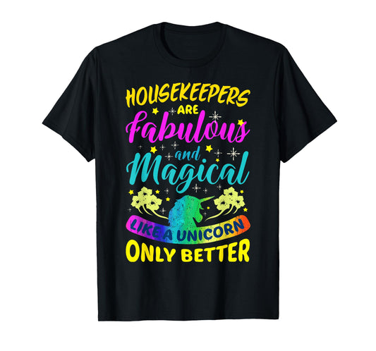 Housekeepers Cleaning Lady Funny Cute Colourful Housekeeping T-Shirt