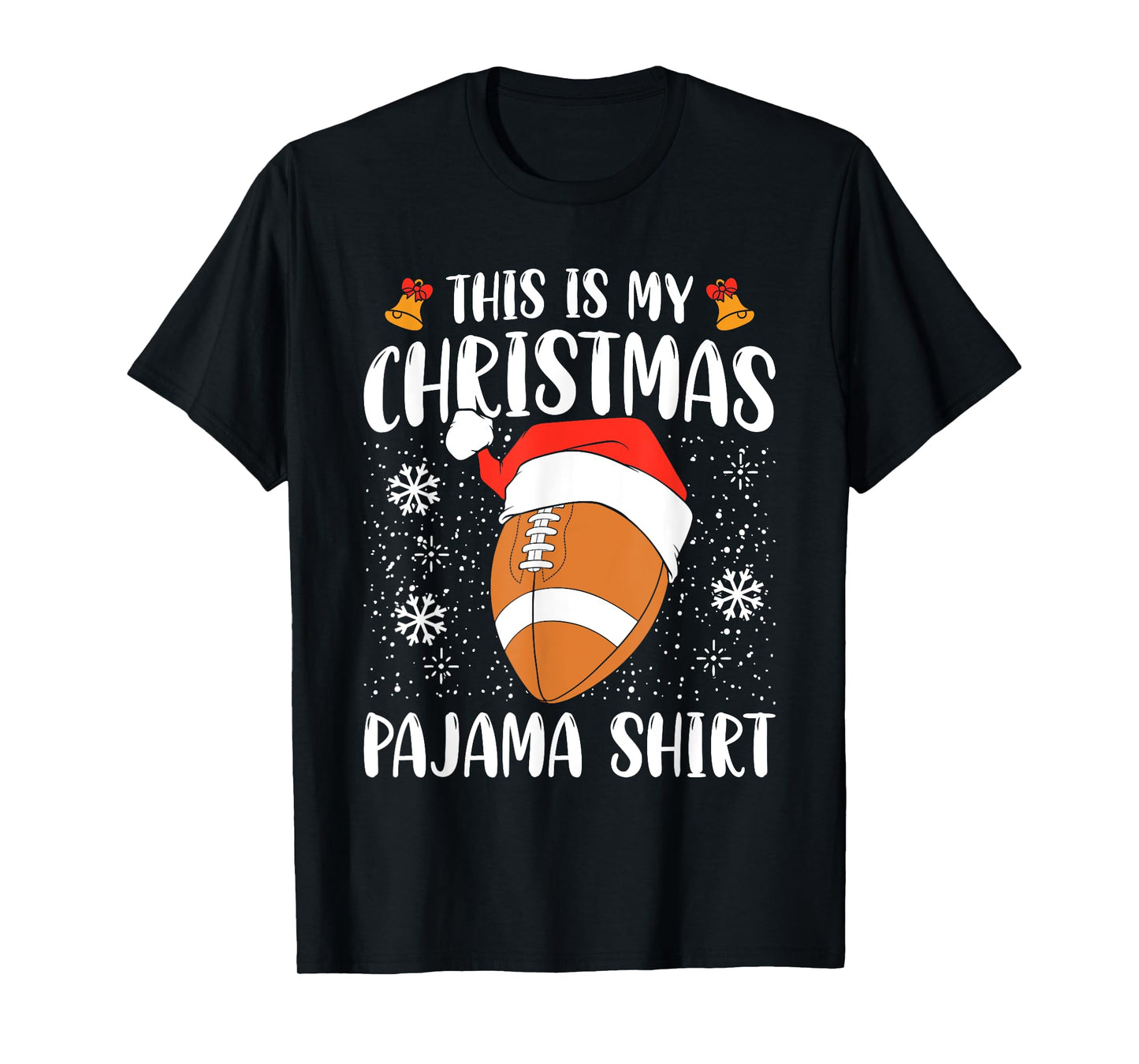 This Is My Christmas Pajama Shirt Football Xmas Sports T-Shirt