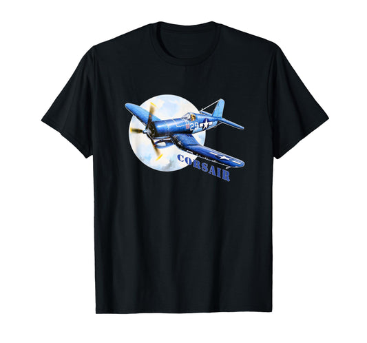 F4U Corsair WW2 Warbird Vintage Fighter Aircraft T-Shirt