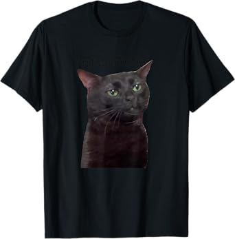 Dissociating, Zoning Out Black Cat Meme Men Women T-Shirt
