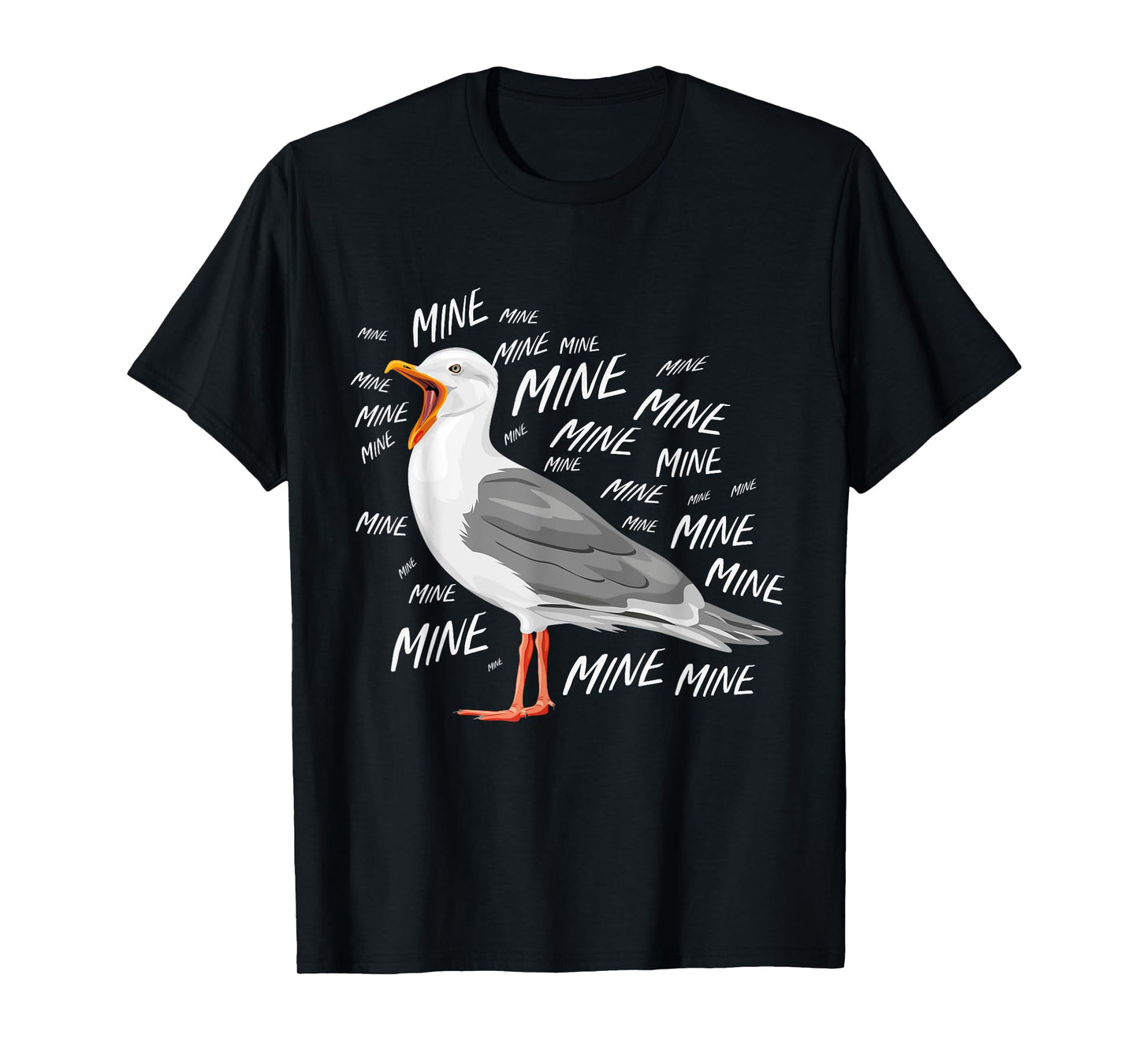 Funny Seagull Mine T-Shirt