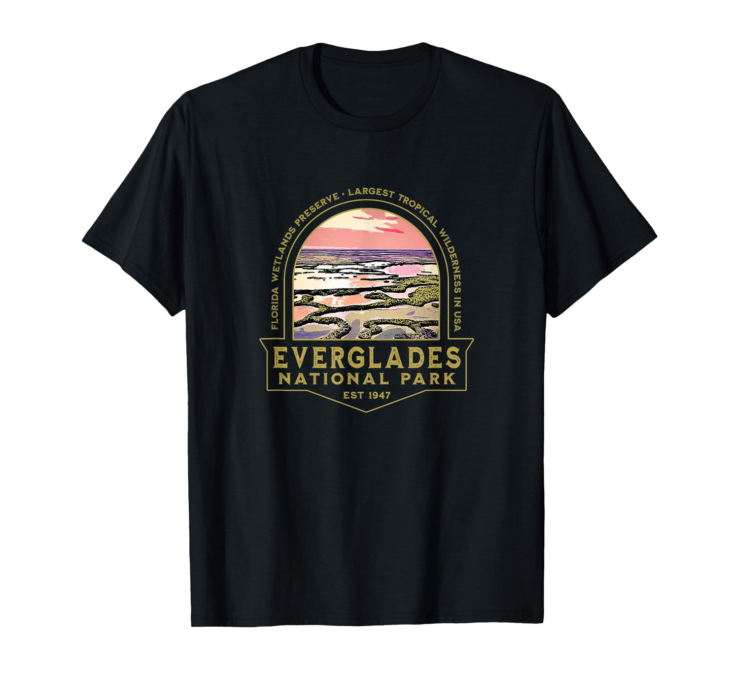 Everglades National Park Florida FL Wetlands Hiking Souvenir T-Shirt