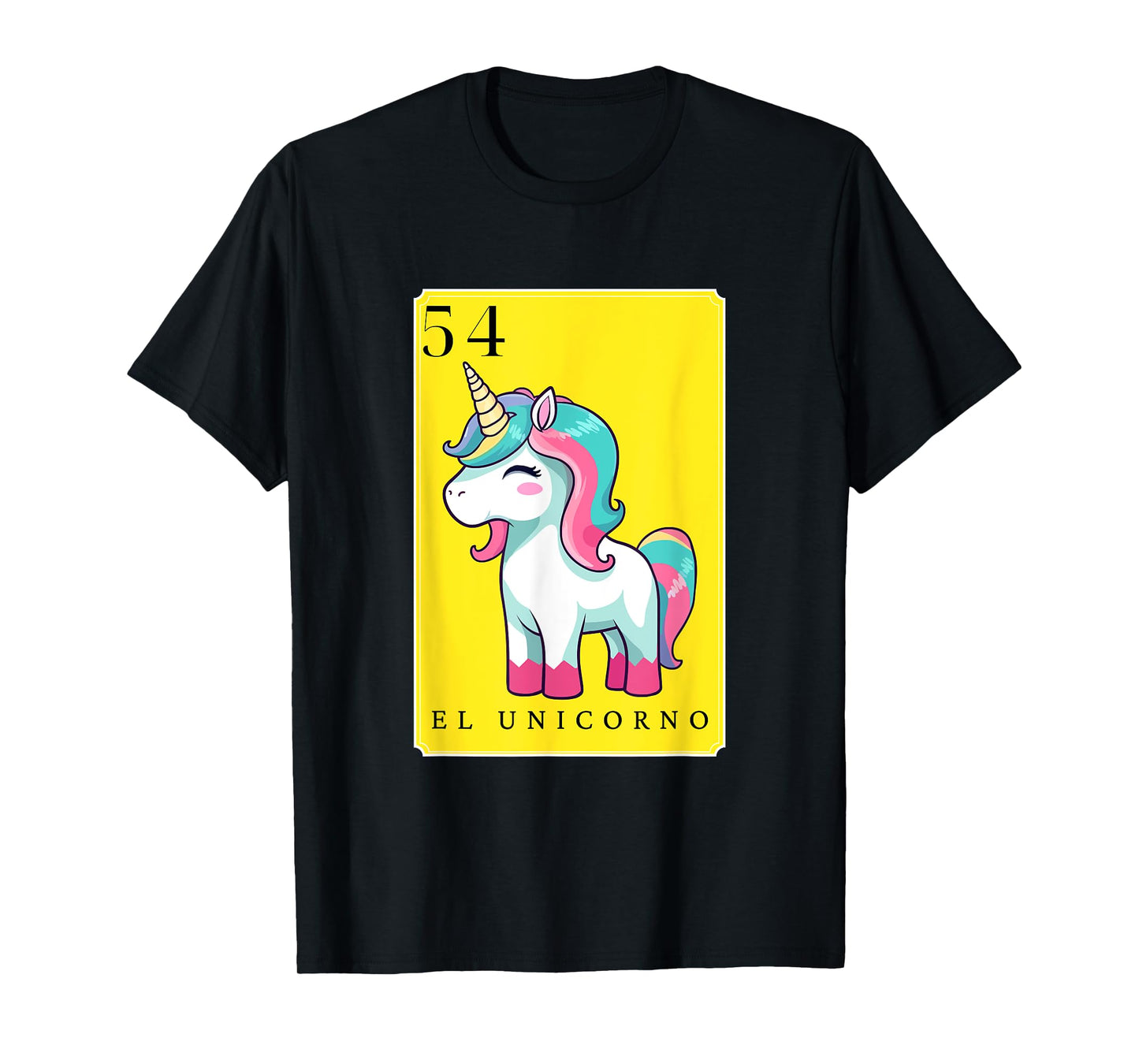 El Unicorno Funny Spanish-Mexican Bingo Cards The Unicorn T-Shirt
