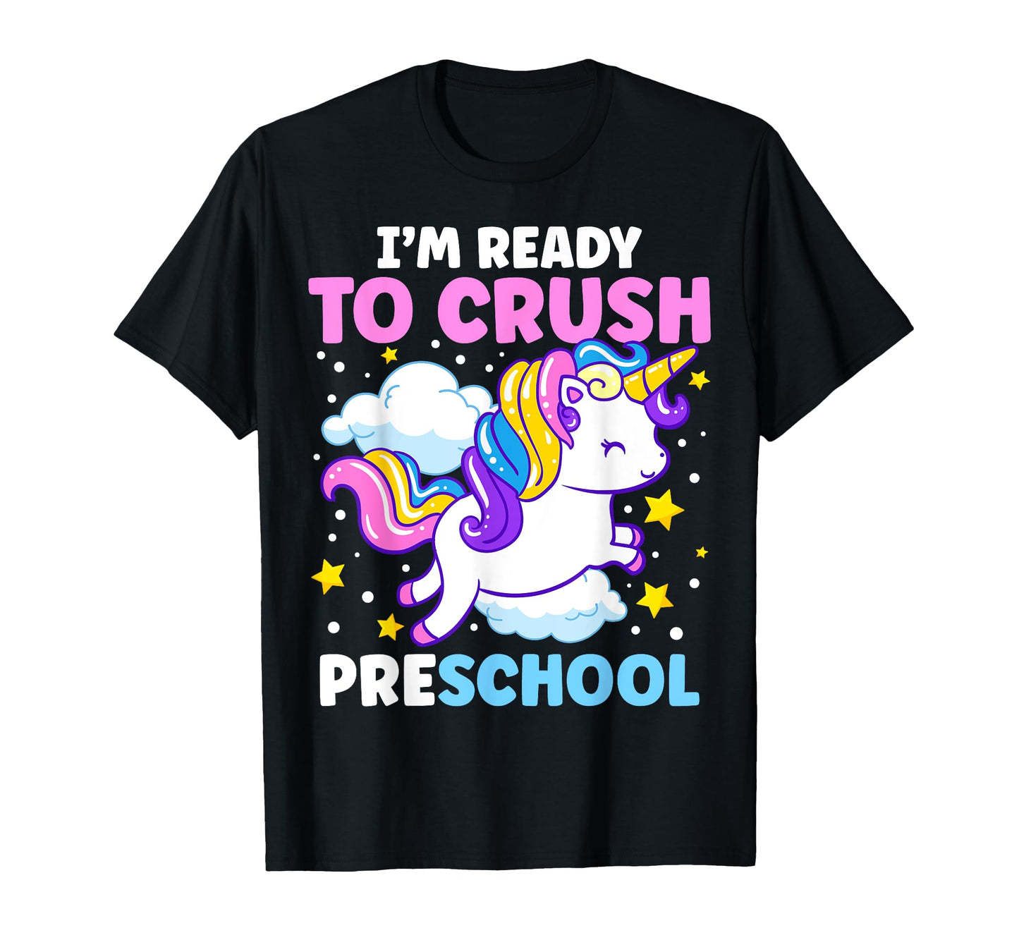 First Day of Pre-K I'm Ready To Crush Preschool Unicorn Kids T-Shirt