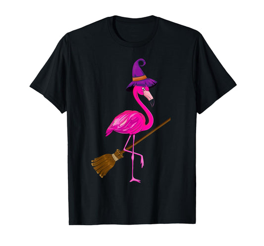 Happy Halloween Pumpkin Flamingo - Flamingo Lover Halloween T-Shirt