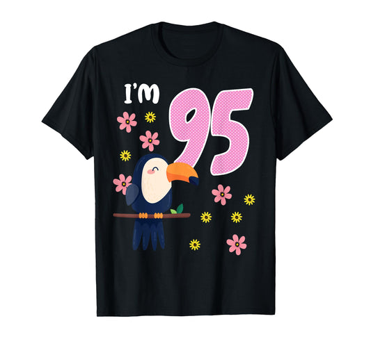 It's My 95 th Birthday Squad Toucan Tropical Bird Year Old T-Shirt