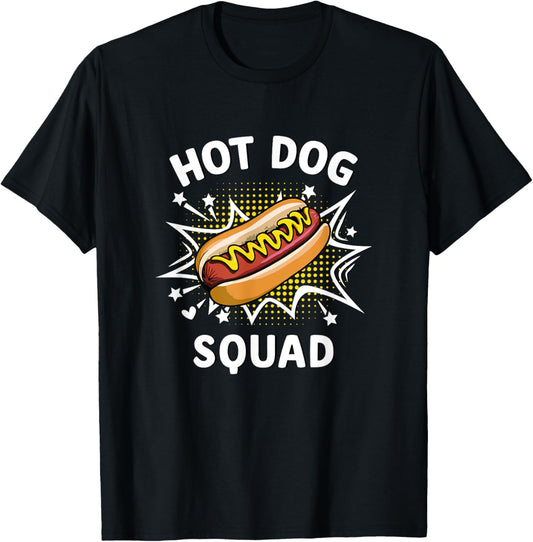 Hot Dog Squad Funny Grill BBQ Cookout Humor T-Shirt