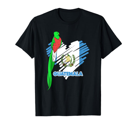 Guatemala Quetzal National Bird Guatemalan Flag Day T-Shirt