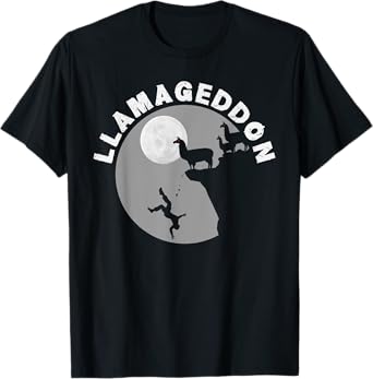 Funny Llamageddon T-Shirt For Llama Barnyard Lovers T-Shirt