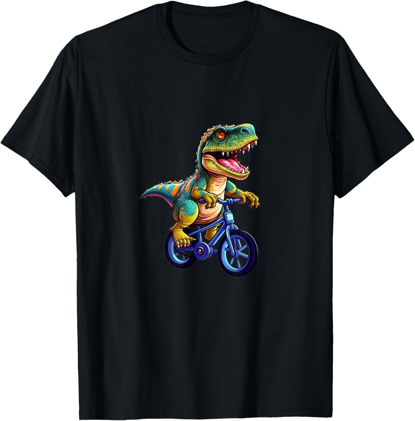 Funny T-Rex On A BMX Mountain Bike Dyno Lover Gift T-Shirt