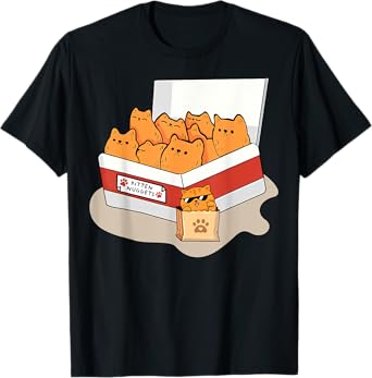 Kitten Nuggets Food Pun Gifts For Men, Women, Kid, Cat Lover T-Shirt