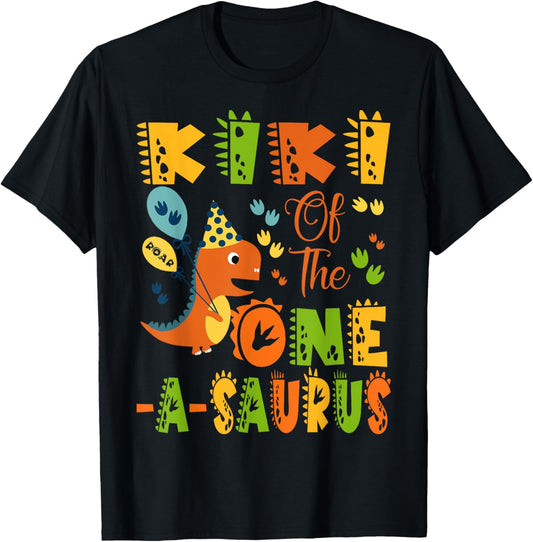 Kiki Of The One-A-Saurus 1St Birthday Dinosaur Party T-Shirt