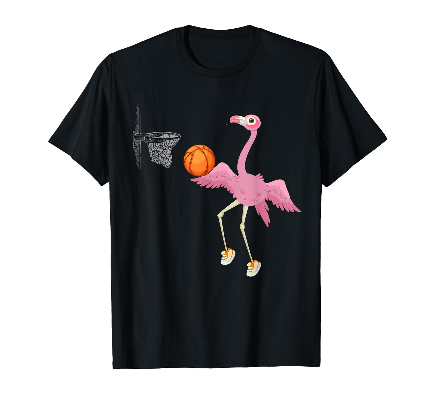 Flamingo Basketball Flamingo Playing Basketball Flamingo T-Shirt