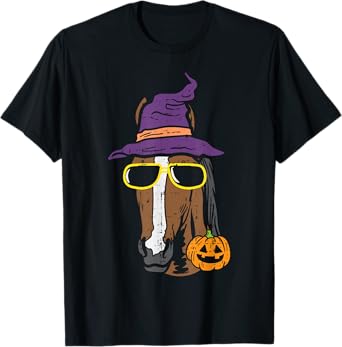 Halloween Horse Funny Costume Equestrian Men Women Kids T-Shirt