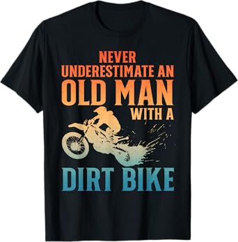 Dirt Bike Art For Men Grandpa Dad Dirtbike Dirt Bike Lover T-Shirt
