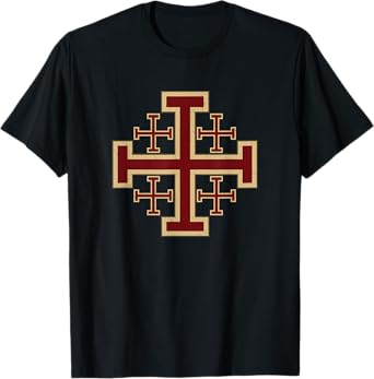 Jerusalem Cross Knights Templar Christian T-Shirt