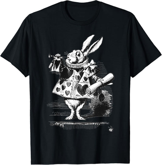 Alice-In-Wonderland Halloween Costume White Rabbit T-Shirt