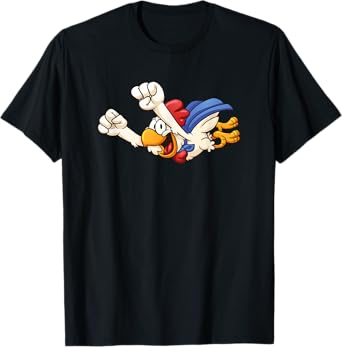 Fun Super Flying Chicken Funny Farm Gift Poultry Kids T-Shirt