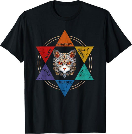 Warrior cats Mystical Wind Shadow River Star Thunder Sky T-Shirt