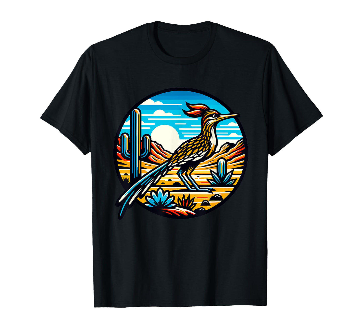 Roadrunner Desert Cactus Chapparal Bird T-Shirt