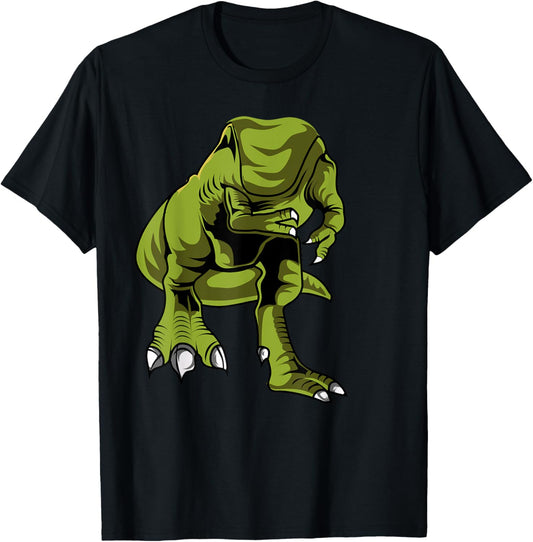 Funny Dinosaur Body Headless Halloween Dino Lazy Costume T-Shirt