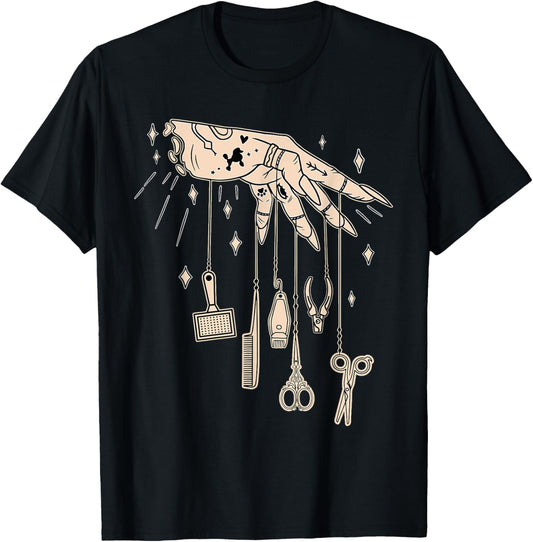 Funny Dog Groomer Fur Artist Pet Grooming Lovers pet stylist T-Shirt