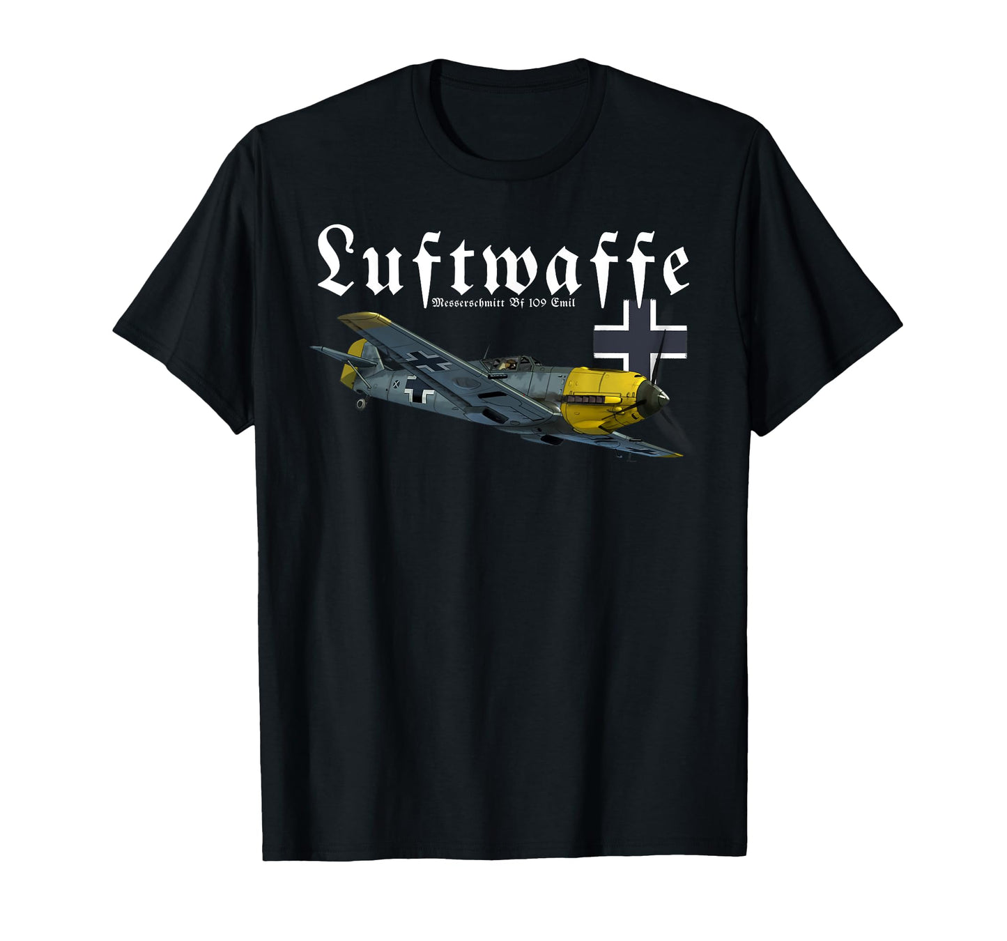 German Warbird I Messerschmitt BF-109 I WW2 Airplanes T-Shirt